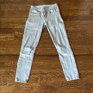 HELMUT Helmut Lang Light Gray Skinny Jeans Size 24
